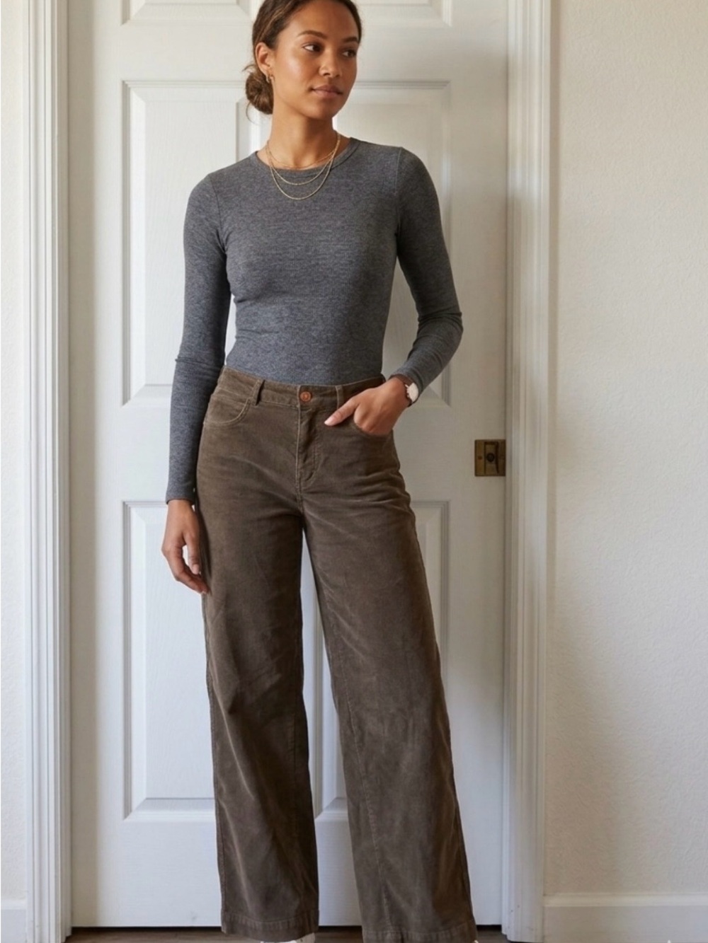 Pilcro Corduroy wide leg pants size 28/ medium